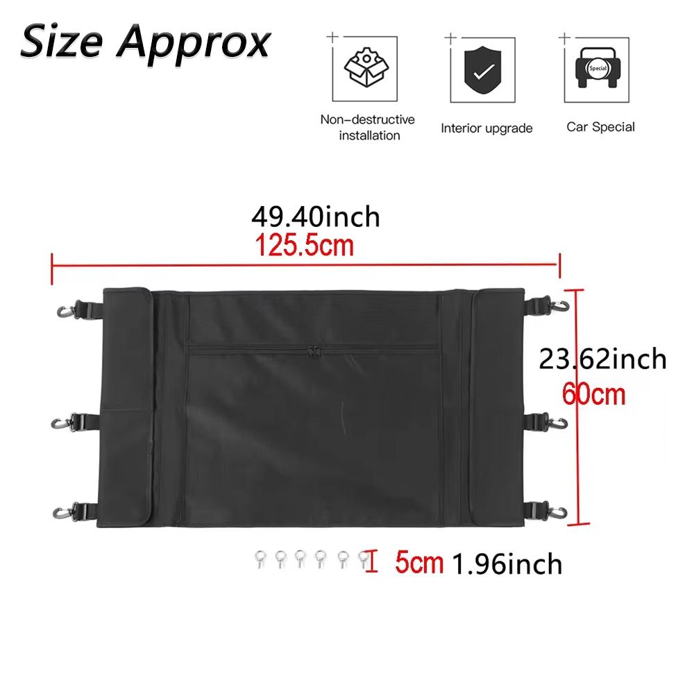 Rear Trunk Curtain Cover Storage Bag Organizer for Suzuki Jimny JB64 JB74 2019-2026 Trunk Cargo Stowing Tidying Accessories