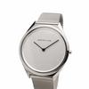 BERING Men's & Women's (Unisex) Analog Quartz Ultra Slim Collection Watch with Stainless Steel Strap & Sapphire Crystal Silver Mesh Band (17039-000).