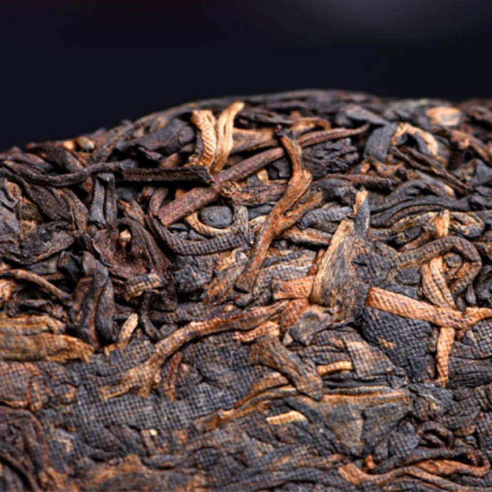 Puerh Tea Cake Ripe 500g Natural Herbal Energy Boost for Men Organic Loose Leaf