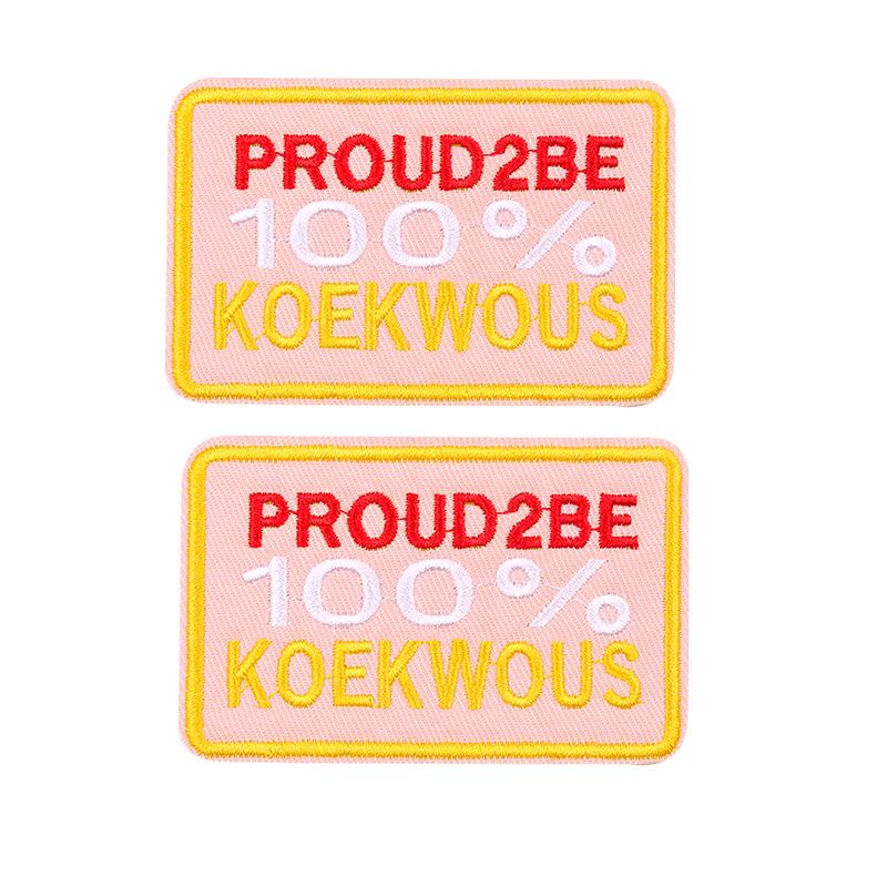 10pcs Wholesale Netherland Carnival Oeteldonk Emblem Patch Embroidered Patches For Clothes Iron On Patches For Clothing Sew 