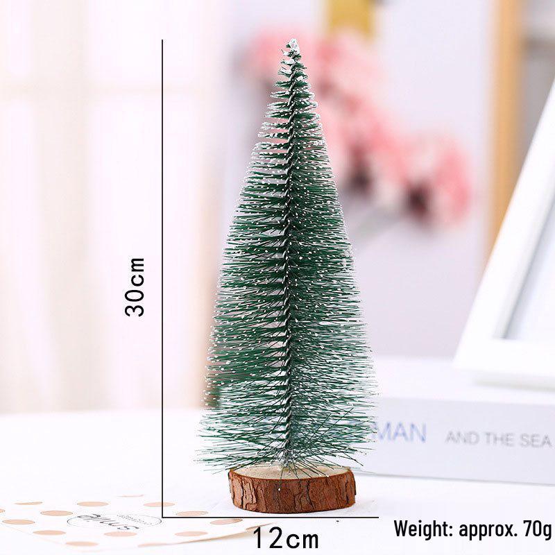 Mini Pine Needle Christmas Tree Decor for Tabletop or Window Display