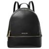 Zaino in Pelle con Logo a Lettere Rhea Medio Zaino da Donna Nero 35S5GRAB2L-BLACK