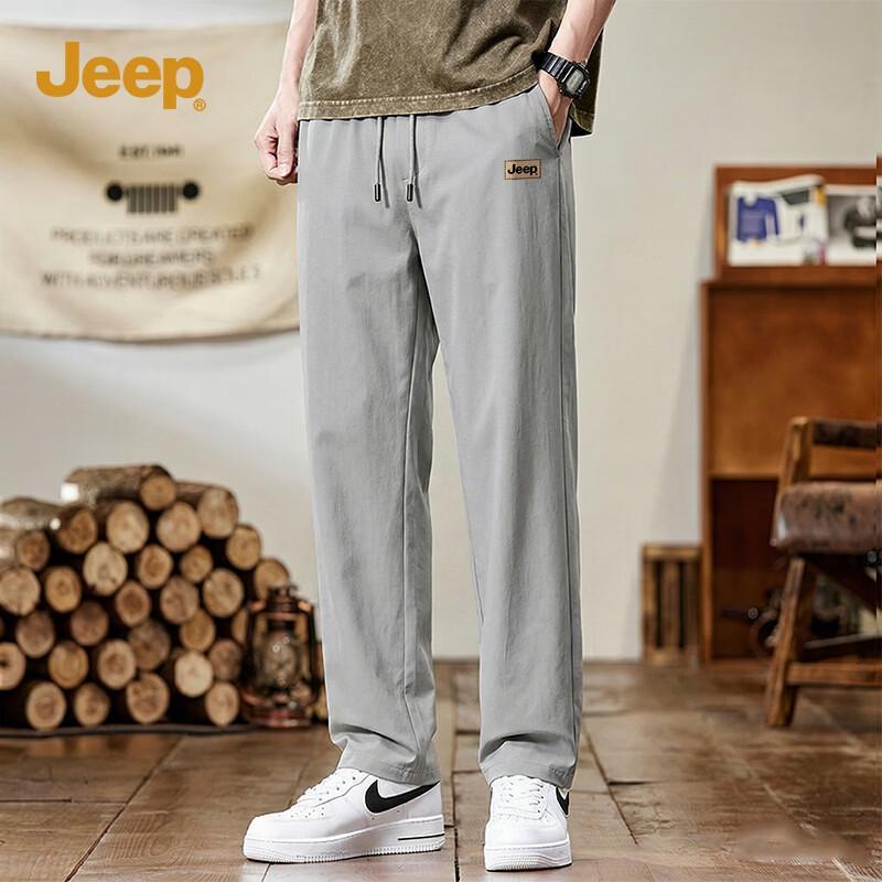 

JEEP Men s Washed Cotton Straight-Leg Casual Pants XL