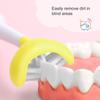 Baby Toothbrush Comfortable Grip U Type Safe Compact Creative Oral Care Tool Durable Three-sided Baby Toothbrush for Bathroom