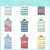 Striped Quick Drying Hooded Bathrobe For Swimming And Beach Vacation