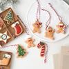 Christmas Gingerbread Man Resin Ornament Set: DIY Tree Decorations & Party Supplies