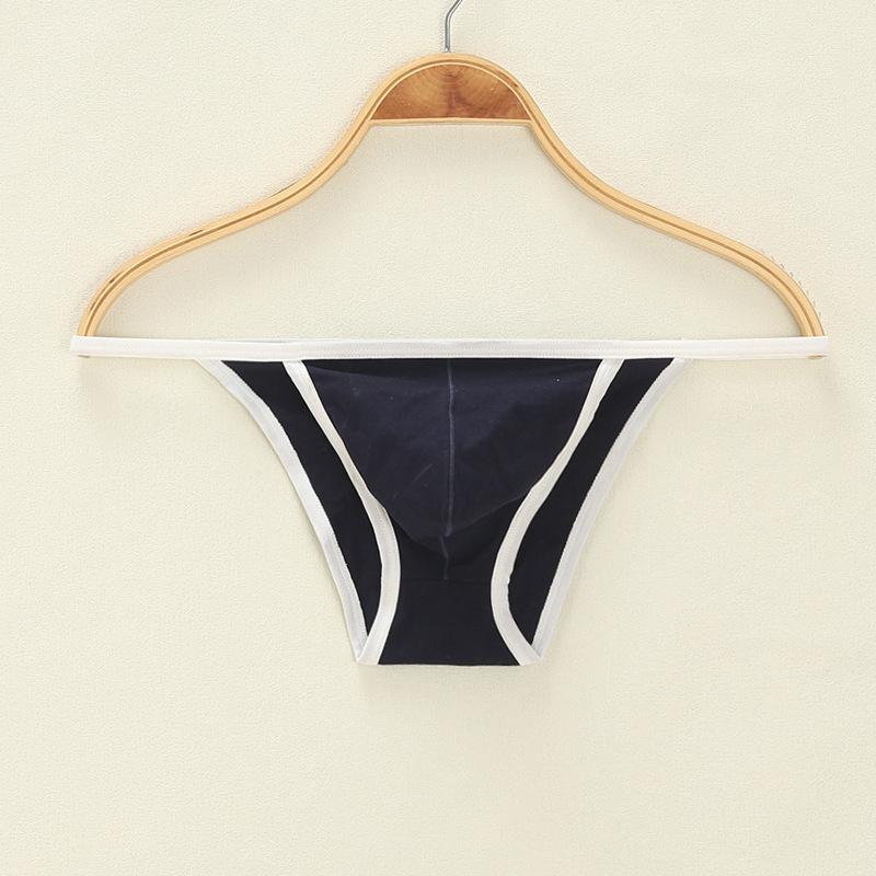 Men's Spring and Summer Sexy One Piece Breathable Low Waist Thong Underwear