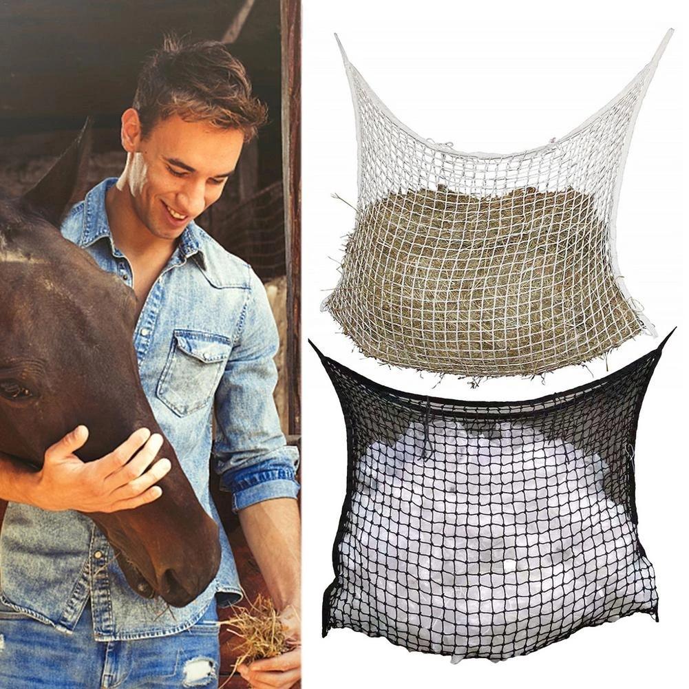 Hay Net for Horses Slow Feed Hay Bag for Horses Goat Sheep Large Capacity Hanging Hay Feeder Bag Farm Equipment
