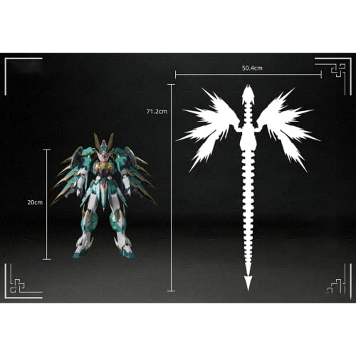 HiPlay CANG TOYS Zogankaku Starry Sky Grade Huaxia Sector Fuxi Deluxe Edition WG-MGMSO06A-1 Approximately 200mm Tall Pre-Colored Plastic Model Kit