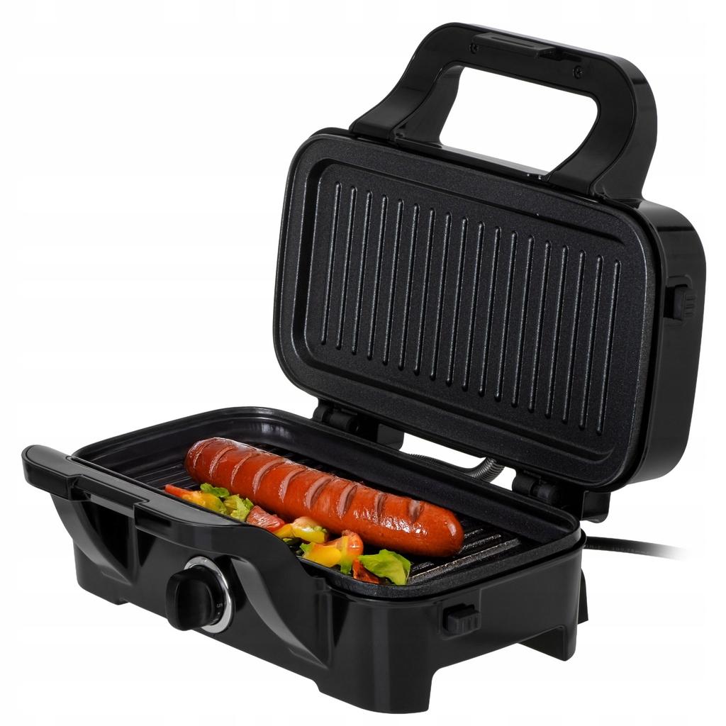 Opiekacz Elektryczny 3W1 1200W Grill Kontaktowy I Gofrownica Z Wymiennymi Płytkami Nieprzywierającymi