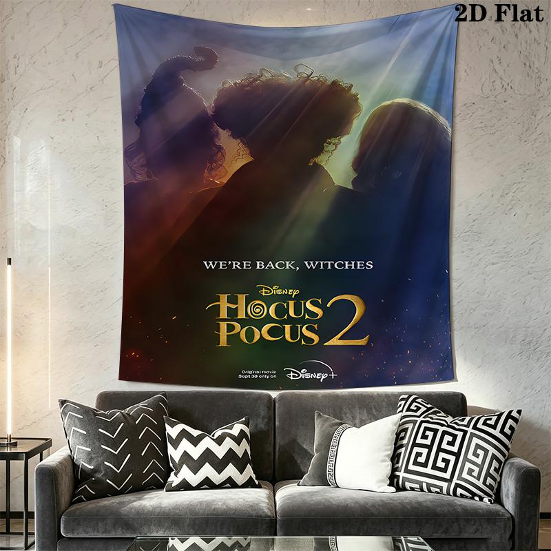 Hocus Pocus Spellbook Tapestry Wallmounted Fashion Print Homestay Soft Decoration Tapestry Wall Decoration Wall Covering Decoration