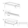 ARREGUI Basic CRA38-B Plateau, plan de travail pour meuble de tri et poubelle de recyclage ARREGUI Basic et Vario, noyer brut
