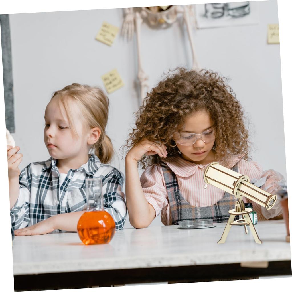 Abaodam Astronomical Telescope Kit for Science Experiment Teaching Handmade Science Develop Creativity and 17cm Adjustable Lens Fosters Creativity and