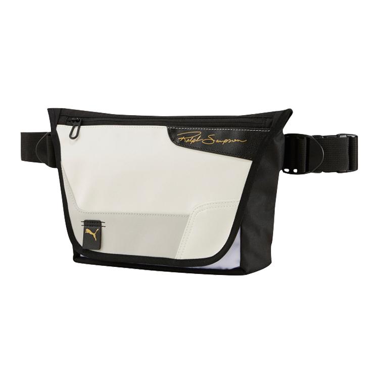 

New PUMA Ralph Sampson Textile Artificial Leather Messenger Bag Crossbody Bags Shoulder Bags Unisex White 077451-01 27.9*5.1*20.1CM