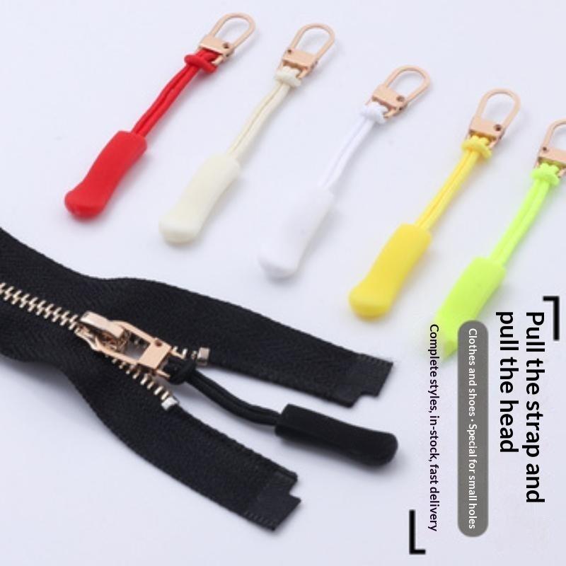 50Pcs Zipper Pull Puller End Fit Rope Tag Replacement Clip Broken Buckle Fixer Zip Cord Tab Travel Bag Suitcase Tent