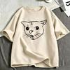 Coughing Cat Funny Meme Graphic T Shirts Unisexs Unisex Clothing Fashion Cotton Casual Oversized Short Sleeve Tshirts Streetwear