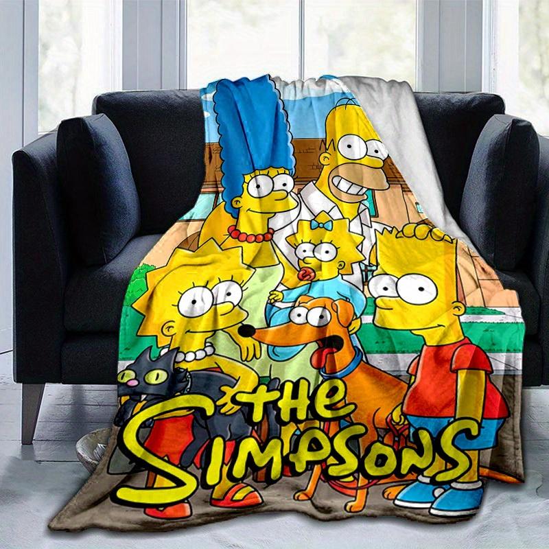 1pc,The Simpsons Family Portrait Blanket Perfect for Home Decor, Couch Cover, Outdoor Use, Travel
