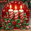Vintage Metal Sign Blue Deer Merry Christmas Retro Tin Plate Wall Decor Home Holiday Gift 20 Cm