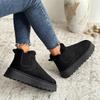 New Winter Women Snow Boots Plush Warm Non Slip Waterproof Ladies Flats Sneakers Casual Slip on Female Ankle Boots Zapatos Mujer