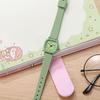 Fashion Silicone Strap Women Quartz Watch Simple Square Arabic Dial Ladies Wristwatches Girls Clock Student Daily Use