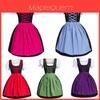 Rochie Germană Fermecătoare Costum Bavarez Dirndl Cu Decorațiune Elegantă pe Șorț