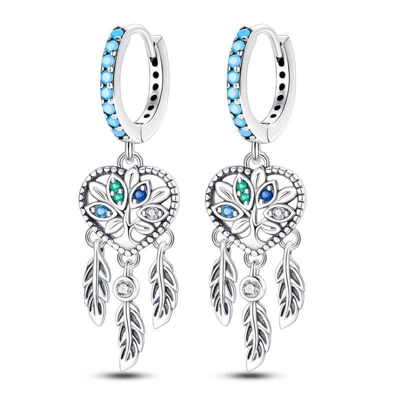 Orstarry 925 Silver Sparkling Wings Earrings Original Jewelry Drop Earrings Women Jewelry Party Trendy Anniversary Gift