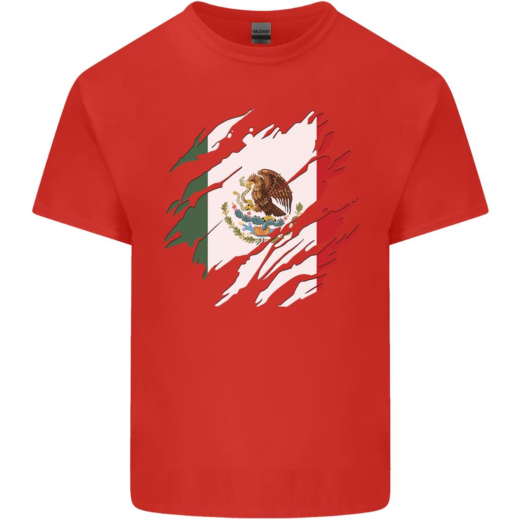 Torn Mexico Flag Mexican Day Football Unisexs Light Cotton Tshirt