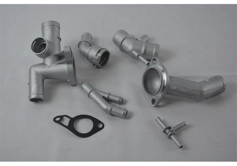 Compatible with Volkswagen MK4 Golf/Jetta/GLI: 7-Piece Aluminum Water Pipe Connector & Hose Fitting Set