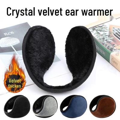 Winter Fleece-Lined Windproof Earmuffs for Men and Women - Thick, Warm Ear Covers