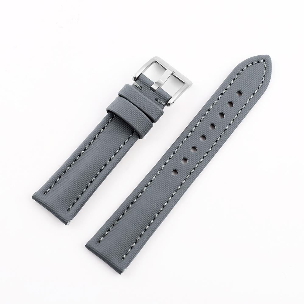Cinturino Impermeabile in Tela Cerata 18mm 19mm 20mm 21mm 22mm 23mm 24mm con Rilascio Rapido per Orologi Omega Blancpain Seiko Subacquei