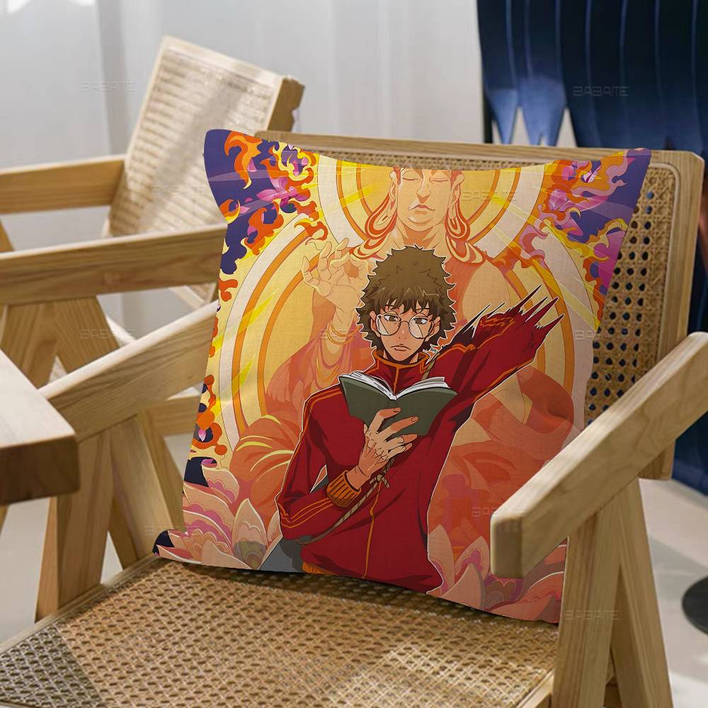 G-Gott des Anime High School Kissenbezüge Cartoon Sofa Dekoratives Zuhause Beidseitig bedruckt Kurzer Plüsch Niedlicher Kissenbezug