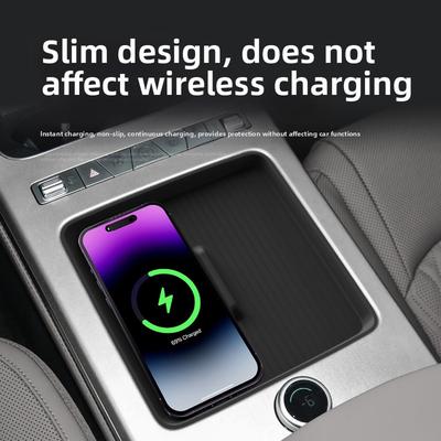 Fast Charging Silicone Pad Car Accessory Wireless Charging Pad Supports 50W Fast Charging Waterproof And Easy To Clean