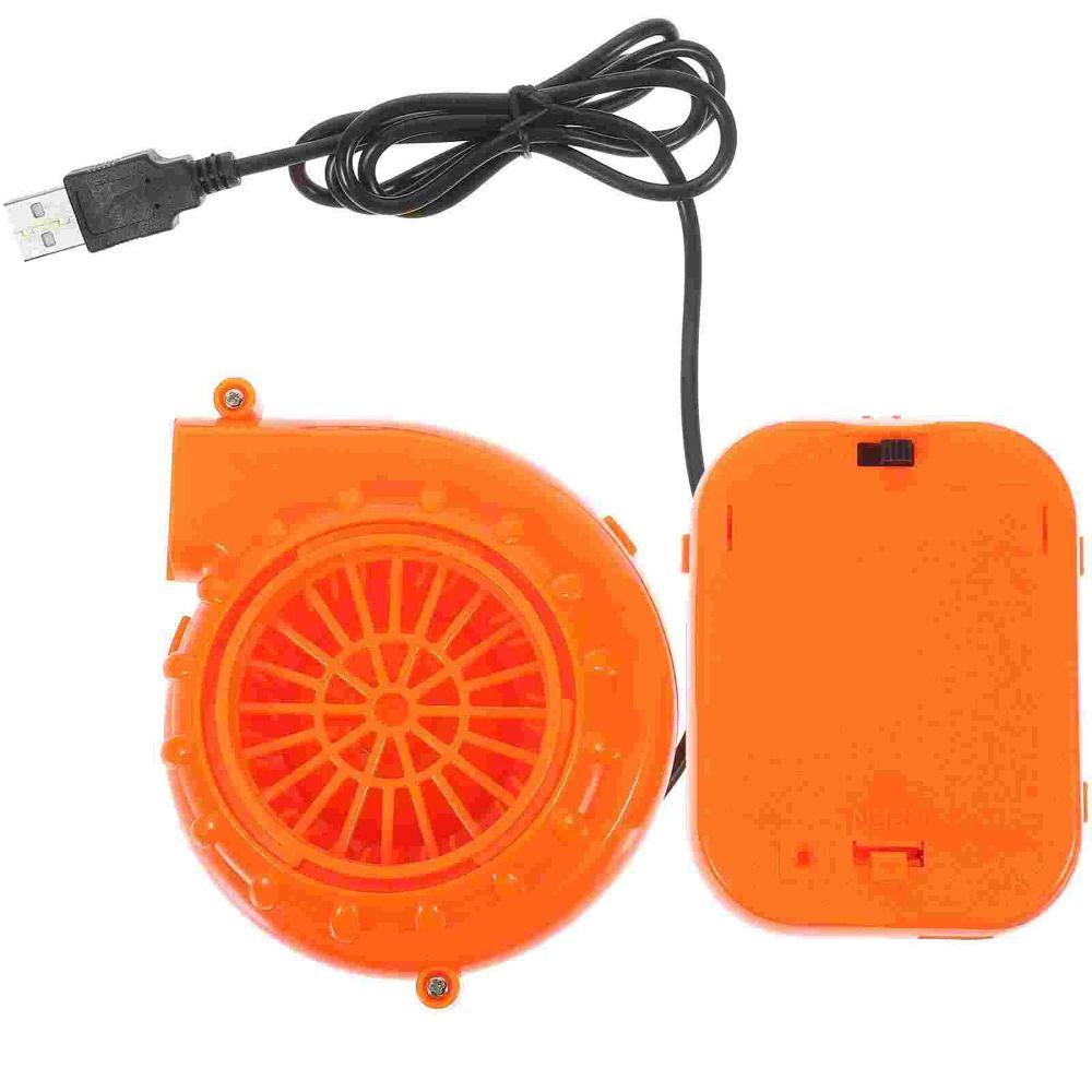 with Battery Case Electric Mini Air Blower USB Interface Cooler Fan Air Pump  Inflatable Toy
