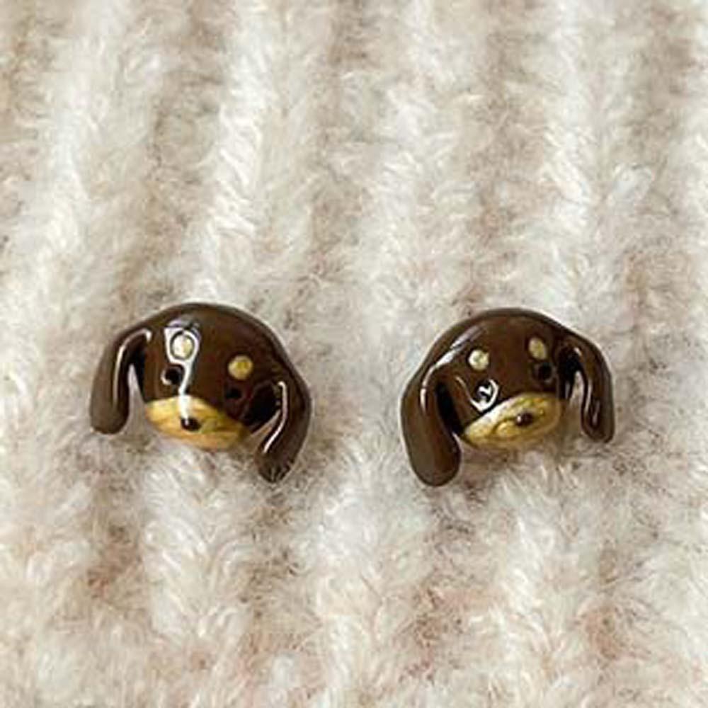 Kawaii Dachshund Earrings Bracelet Animal Dog Hair Clip Personalized Headwear  Daily