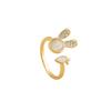 Xiaohongshu Cute Cat Eye Rabbit Ring: Women’s Niche Design, Simple, Adjustable, Internet Celebrity Style