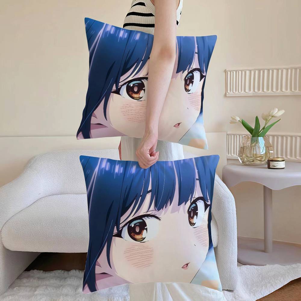 Die D-Gefahren in meinem Herzen Kissenbezug Milbendichter Kissenbezug Versteckter Reißverschluss seidig Sofakissenbezug