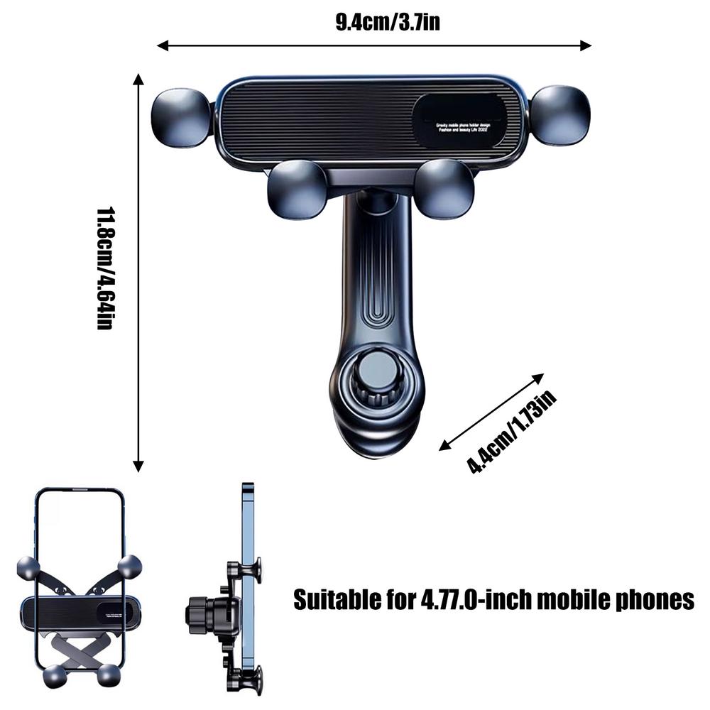 Vent Clip Phone Holder for Car 360 Degrees Rotate Convenient Cell Phone Holder Air Vent Clip Holder Convenient Cradle in Vehicle