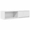 VidaXL Meuble TV blanc 100x31x25,5 cm bois d'ingénierie, banc TV, meuble hifi, centre de divertissement, buffet TV, meuble 861472