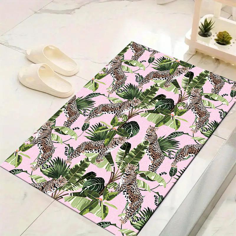 Jungle Leopard Carpet Rug for Living Room Bedroom Home Sofa Decoration,Kids play Non-slip Floor Mat