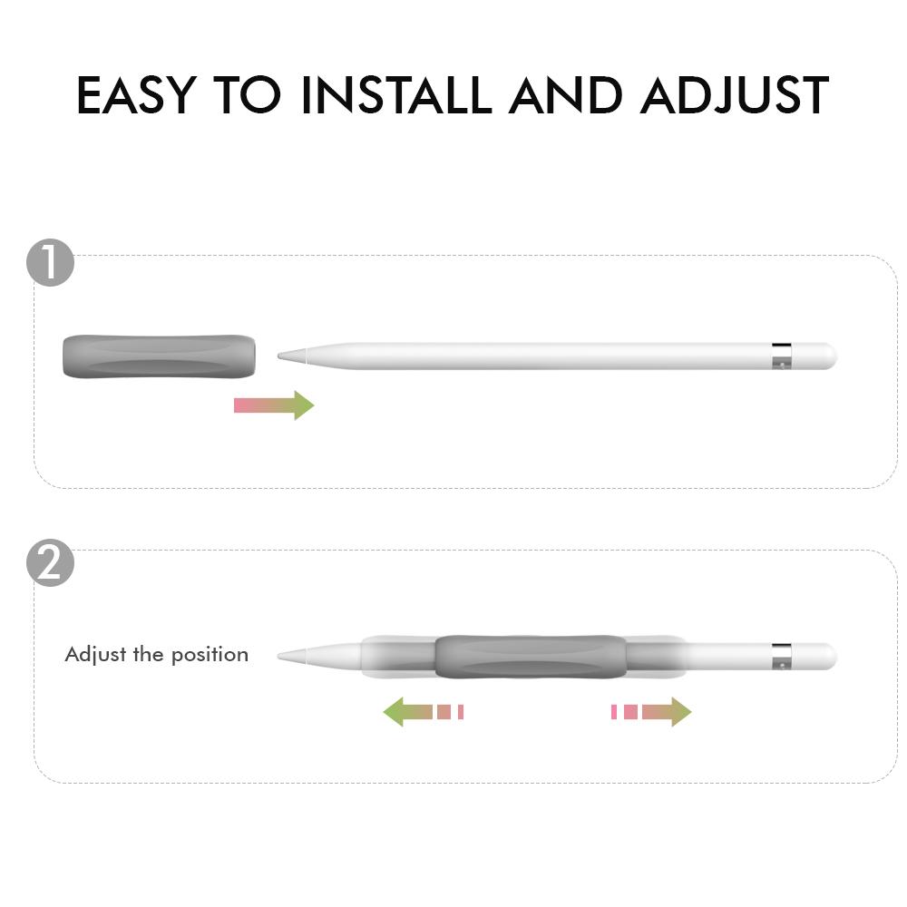 AHASTYLE PT113-1 Silicone Case for Apple Pencil (2nd Generation) / Pencil (1st Generation) Grip Sleeve Stylus Protective Cover