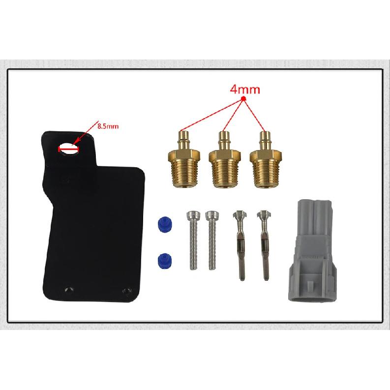 LIZHI - Elektronisches Turbo-Boost-Steuer-Magnetventil mit Stecker für 07+ Mitsubishi Evo X LZ-ECU04
