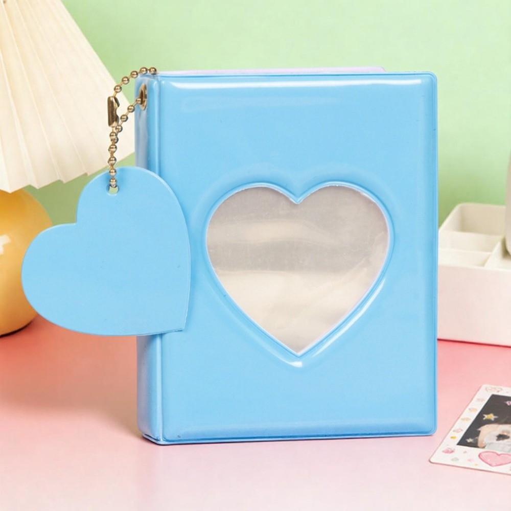 Heart Cutout Card Book Macaron Photo Binder Portable Card Storage Kpop Card Keep