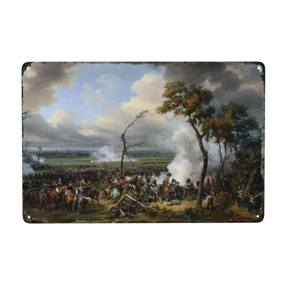 Oil Painting Style Retro Characters Landscapes Metal Tin Sign Wall Poster