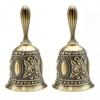 2Pcs Vintage Hand Bells – Loud Call Bells Suitable For Bedside, Dinner, Weddings, Christmas, And Holiday Parties