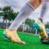 33-46 Men's High Top Elastic Sock Mouth Football Boots Outdoor Long Spikes Sports Football Boots Large Size Youth Sports Kid's Football Boots