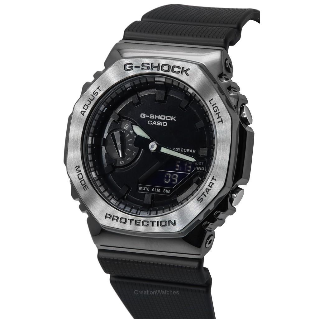 Casio G-Shock Metal Clad Analog Digital Quartz GM-2100BB-1A GM2100BB-1 200M Zegarek męski