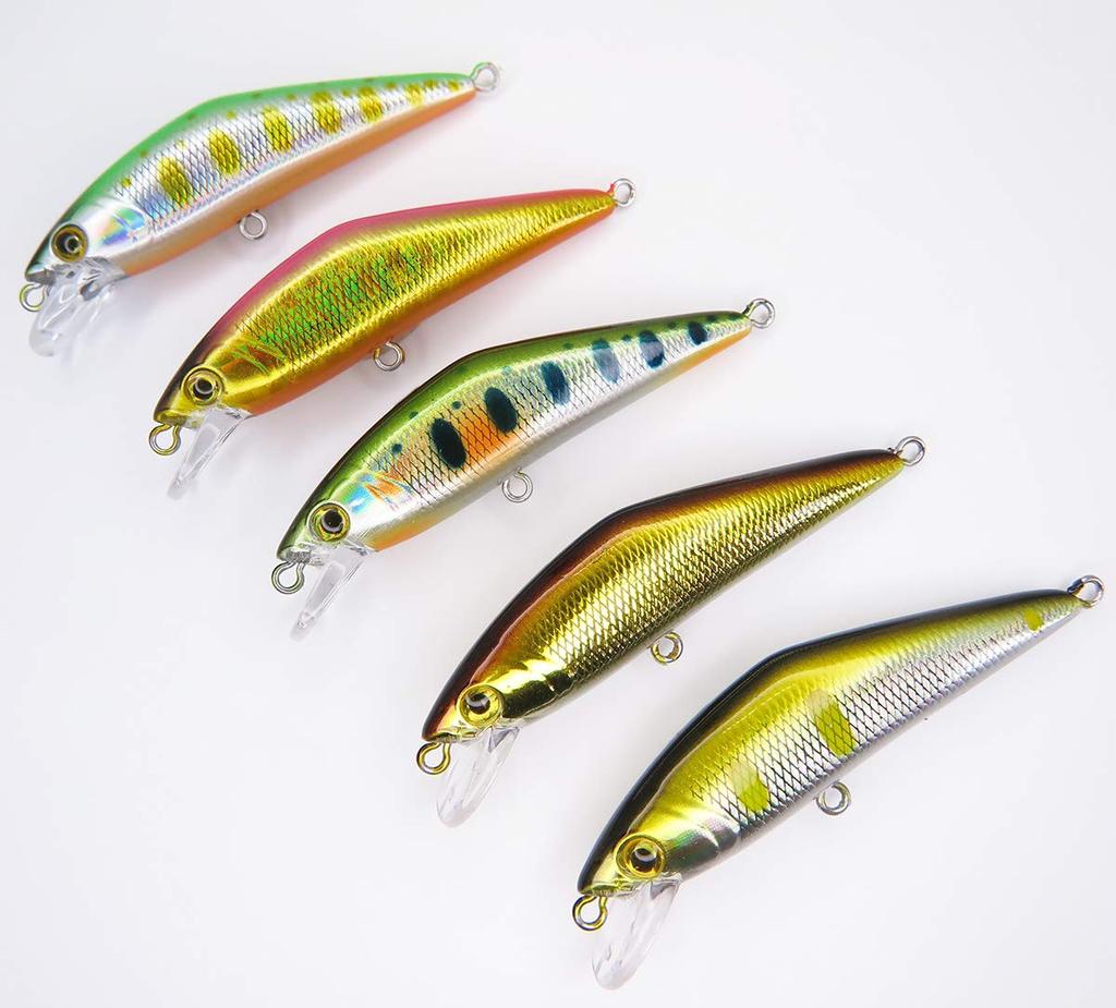 Trout Lure Mountain Stream Sinking Minnow 52mm 5g Set for and Rainbow Trout [Seiran Lure] Iwana, Yamame,