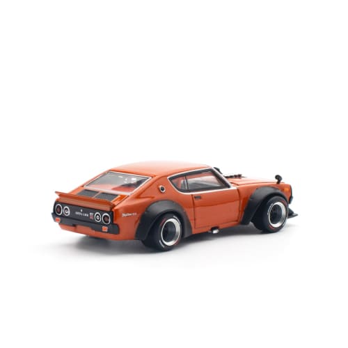 POP RACE 1/64 SKYLINE GT-R V8 DRIFT (KENMERI) ORANGE Finished Product PR640173