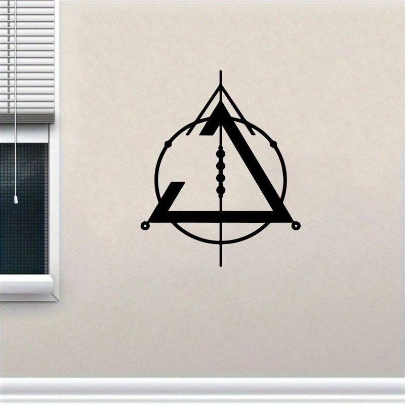 Modern Wrought Iron Wall Decor Geometric Star Triangle Black Anti Corrosion Durable Interior Art