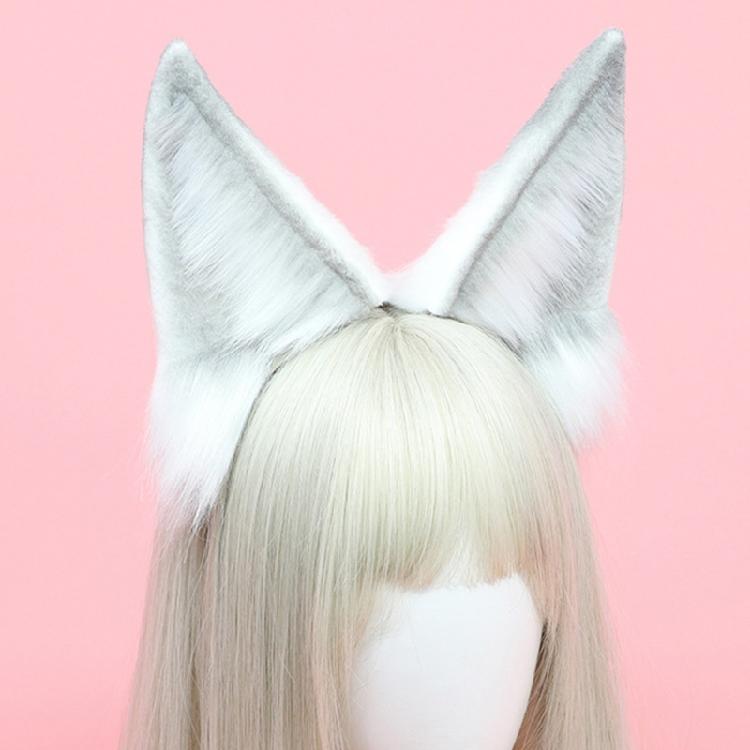 Fashion Foxes Ear Plush Headband Costume Headpiece Adjustable Cosplay Accessory For Party Outfits And Everyday Wear